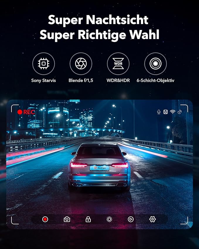 Hydrah DashCam Pro - 310° Dashcam mit Wifi funktion